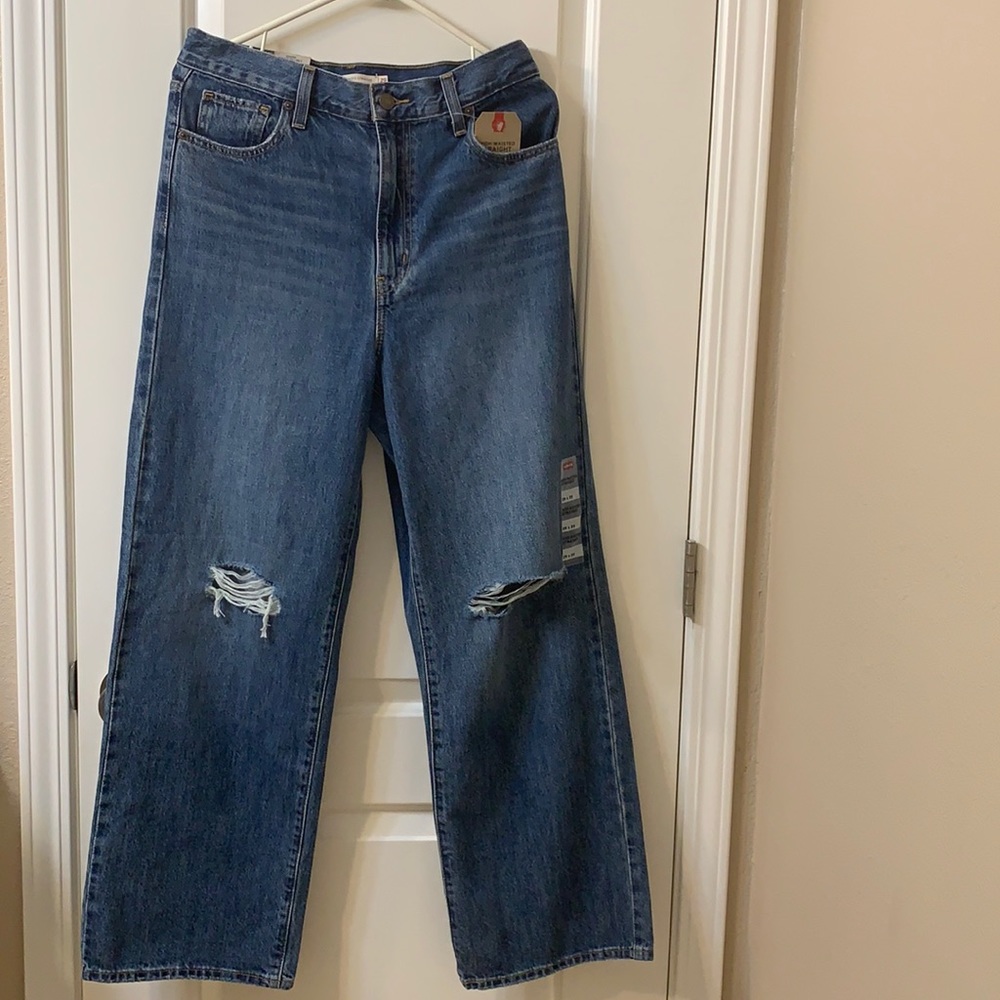 Levi’s High Waisted Straight Jeans, Blue 29x29